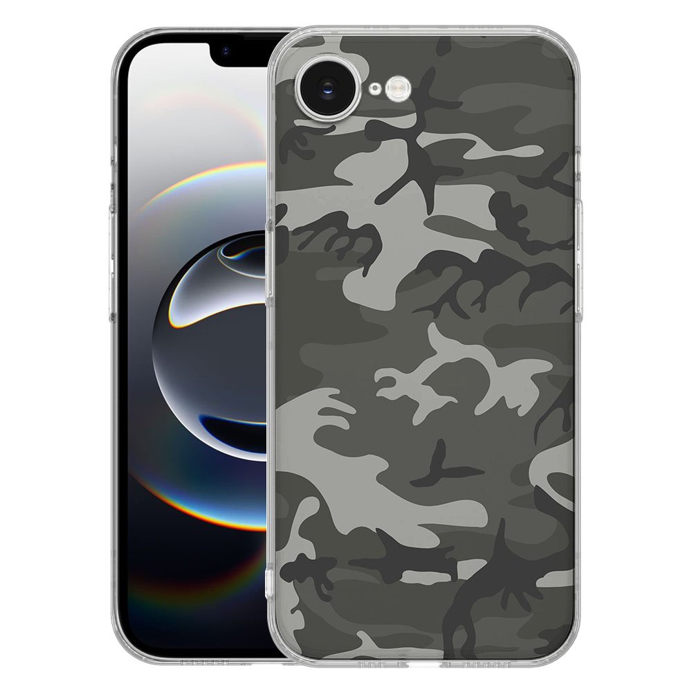 TPU Hoesje iPhone 16e - Army Light Backcover met camouflage design.