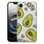 TPU Hoesje iPhone 16e - Avocado Singing Backcover met vrolijk avocado ontwerp