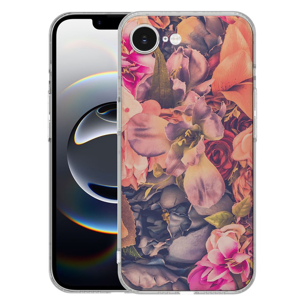 TPU Hoesje iPhone 16e - Bosje Bloemen Backcover - Elegant bloemen design voor stijlvolle bescherming.