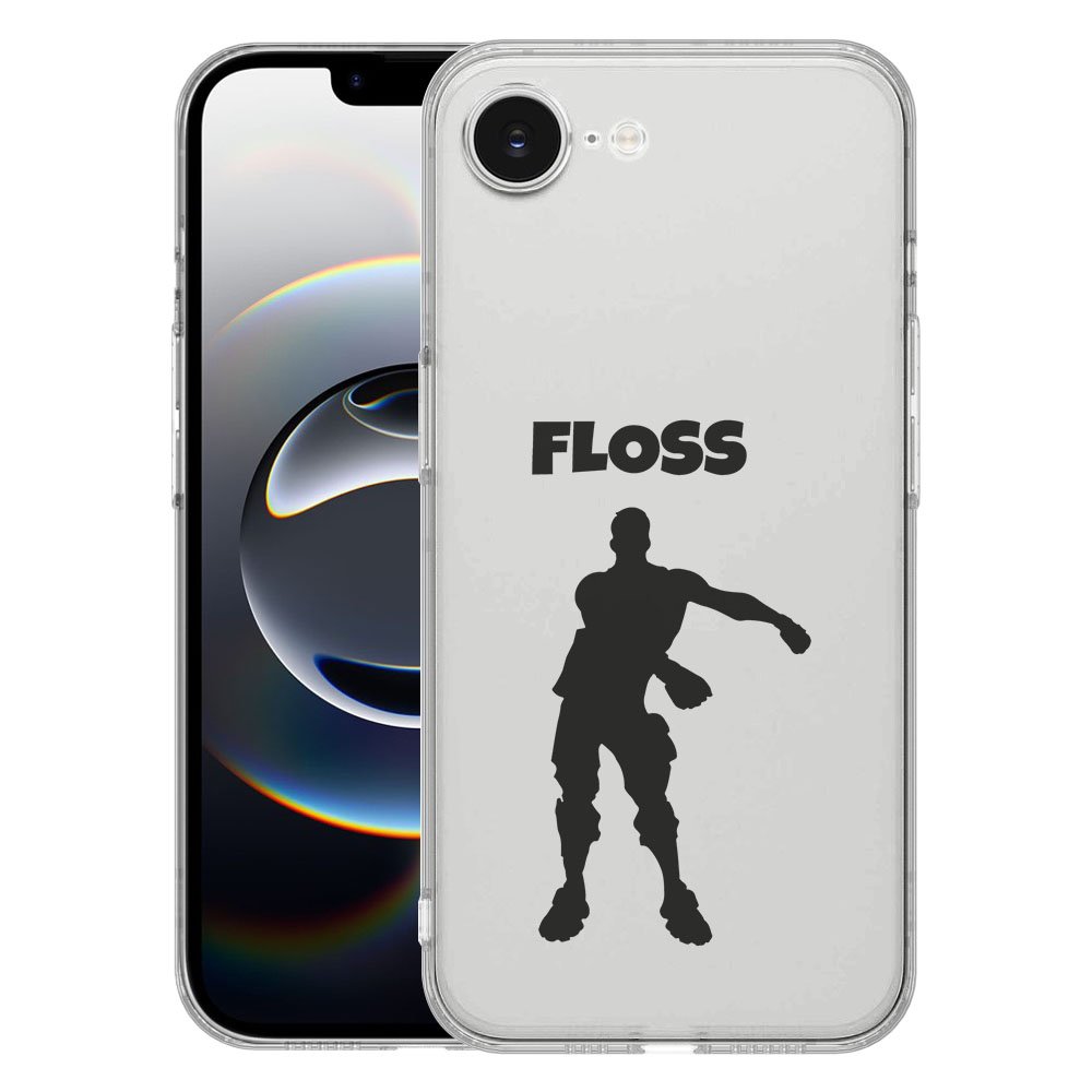 TPU Hoesje iPhone 16e - Floss Backcover met speels design en optimale schokabsorberende bescherming.