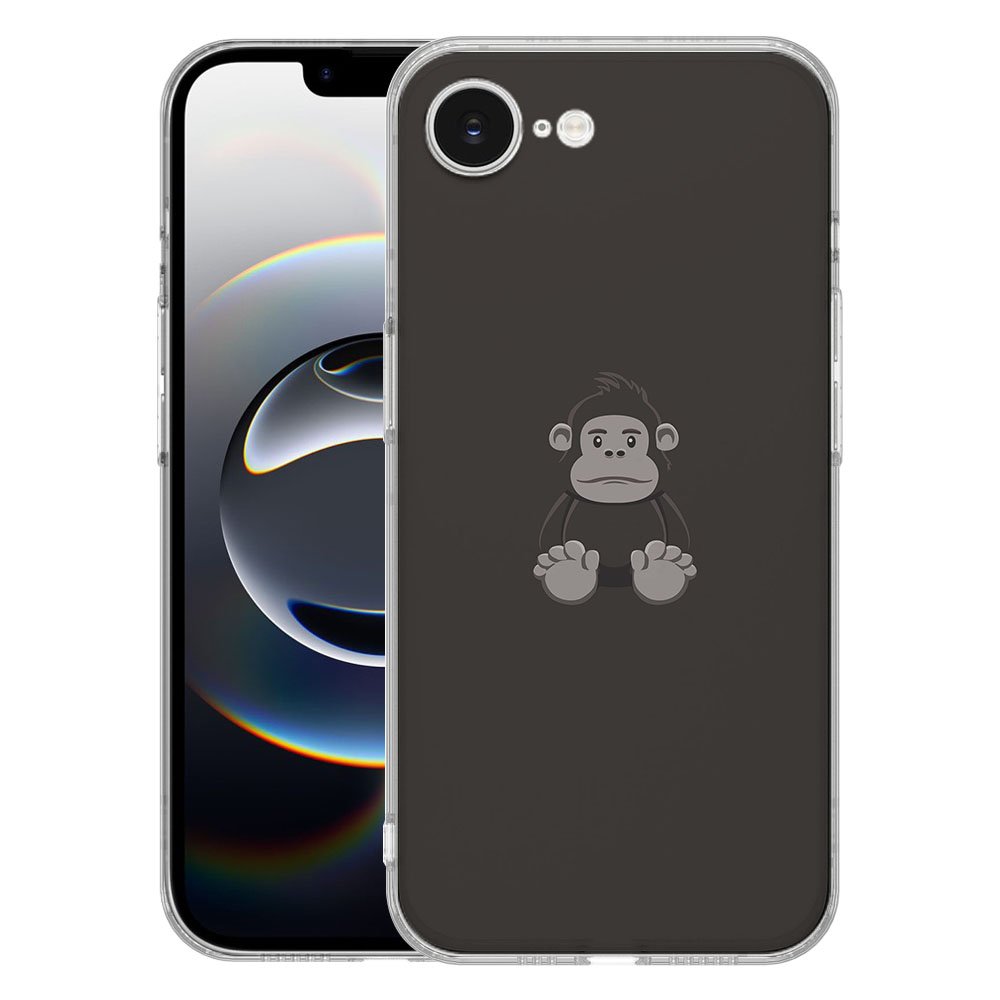 TPU Hoesje iPhone 16e - Gorilla Backcover met uniek Gorilla design op een slank TPU siliconen case.