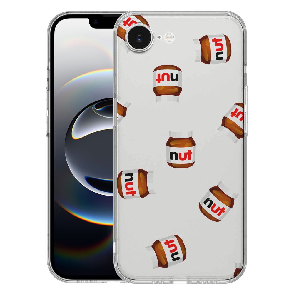 TPU Hoesje iPhone 16e - Hoesje Nut Jar Backcover met uniek design en optimale bescherming.