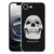 TPU Hoesje iPhone 16e - Skull Eyes Backcover met unieke schedelafbeelding en tekst 'LOOK ME IN THE EYES'.