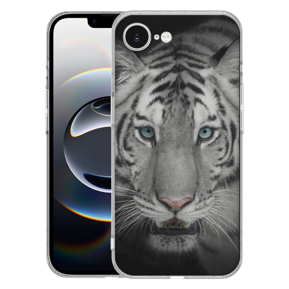 TPU Hoesje iPhone 16e - Tijger Backcover met levendig tijgerdesign, perfecte schokabsorberende bescherming.