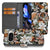Dark Flowers Google Pixel 10 Pro XL Book Case bloemen design voorkant achterkant