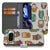 Book Case Google Pixel 10 Pro XL Cadeau Vrolijke Uilen Pasjeshoesje aanzicht voorkant