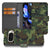Telefoonhoesje Google Pixel 10 | 10 Pro Army Dark Camouflage portemonnee hoesje camouflage ontwerp anzicht