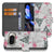 Portemonnee Hoesje Google Pixel 10 Pro Flamingo Triangle Pasjes telefoonhoesje flamingo design aanzicht