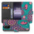 OnePlus Nord CE 5 Cirkels en Vlinders Book Case Hoesje front achter
