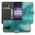 OnePlus Nord CE 5 Bookcase Hoesje Painting Blue Met 3 Pasjes bookcase design painting blue vooraanzicht