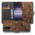 OnePlus Nord CE 5 Kubusprint Hoesje Voor OnePlus Nord CE 5 Book Case bruin houtprint aanzicht
