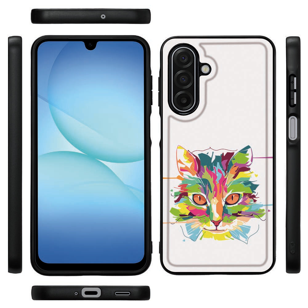 Samsung Galaxy A17 Back Cover Cat Color voorkant achterkant zijkanten