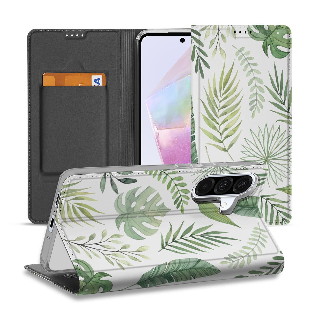 Samsung Galaxy A56 A36 Hoesje Leaves positie 1