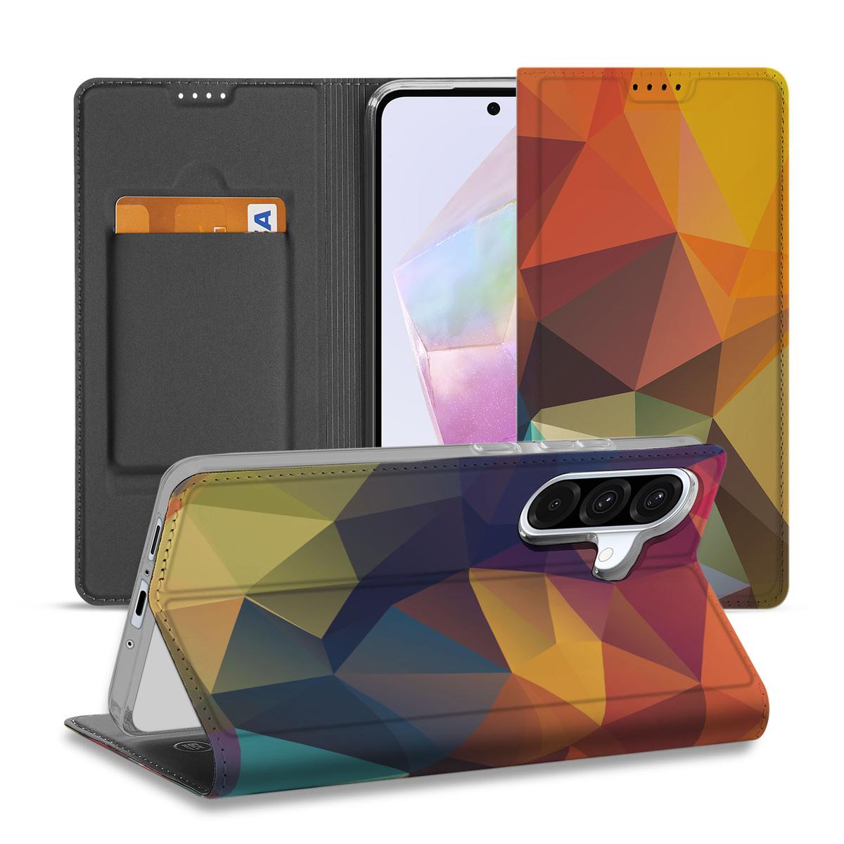 Samsung Galaxy A56 A36 Hoesje Polygon Color positie 1