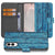 Samsung Galaxy S25 Edge Book Style Case Wood Blue