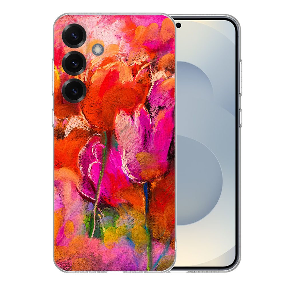 TPU Hoesje Samsung Galaxy S25 Plus - Tulips Backcover