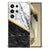Samsung Galaxy S25 Ultra Hoesje - Marble White Black TPU Antishock
