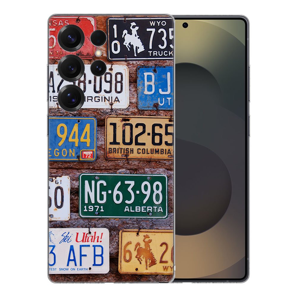 TPU Hoesje Samsung Galaxy S25 Ultra - Kentekenplaten Backcover