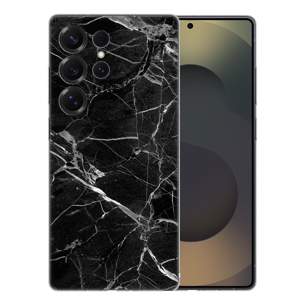 TPU Hoesje Samsung Galaxy S25 Ultra - Marmer Zwart Backcover