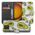 Samsung Galaxy Xcover 7 Pro Bookcase Hoesje Avocado Groen Pasjes binnenzijde vooraan
