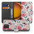 Portemonnee Hoesje Samsung Galaxy Xcover 7 Pro Roze Butterfly Roses voorkant zijde