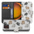 Konijntjes Design Bookcase Hoesje Voor Samsung Galaxy Xcover 7 Pro In Wit Pu Leer Bookcase konijntjes design voorzijde