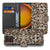 Leopard Design Samsung Galaxy Xcover 7 Pro Luxe Book Case Met Pasjeshouder En Magnetisch Sluiting voorkant binnenzijde