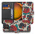 Old Skool Samsung Galaxy Xcover 7 Pro Bookcase Hoesje vintage tattoo design voorkant