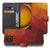 Samsung Galaxy Xcover 7 Pro Polygon Rood Design Bookcase hoesje voorkant en achterkant