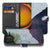 Samsung Galaxy Xcover 7 Pro Sea In Space Design Protective Book Case aanzicht maritiem paars