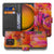 Tulips Samsung Galaxy Xcover 7 Pro Book Case Portemonnee Hoesje voorzijde en zijkant met kleurrijk tulpen design