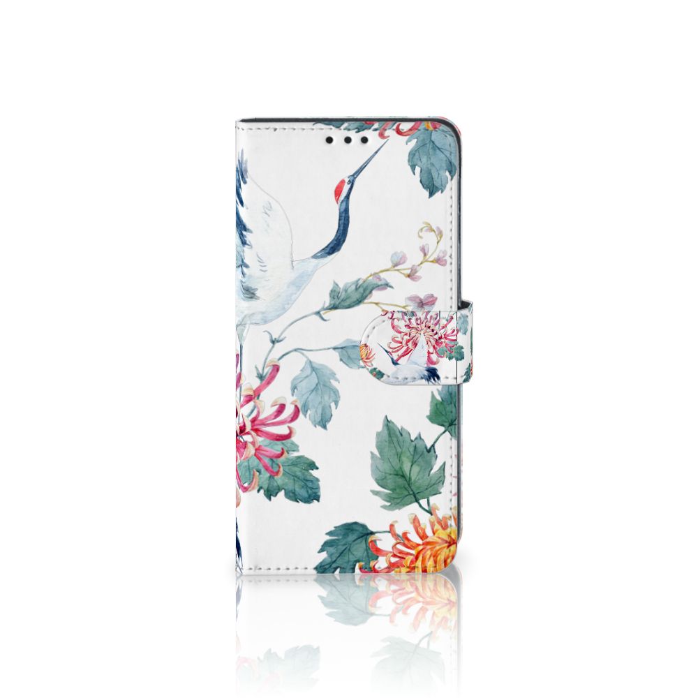 Samsung Galaxy M31 Telefoonhoesje met Pasjes Bird Flowers