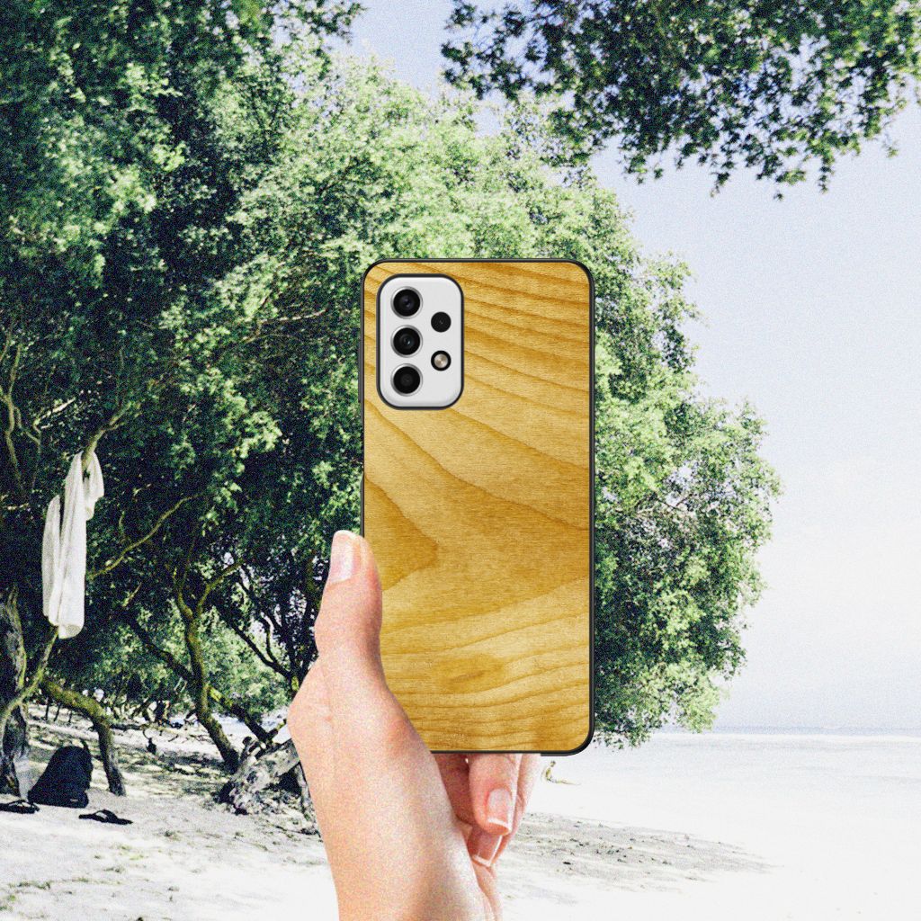 Samsung Galaxy A23 Houten Print Telefoonhoesje Licht Hout B2C Telecom