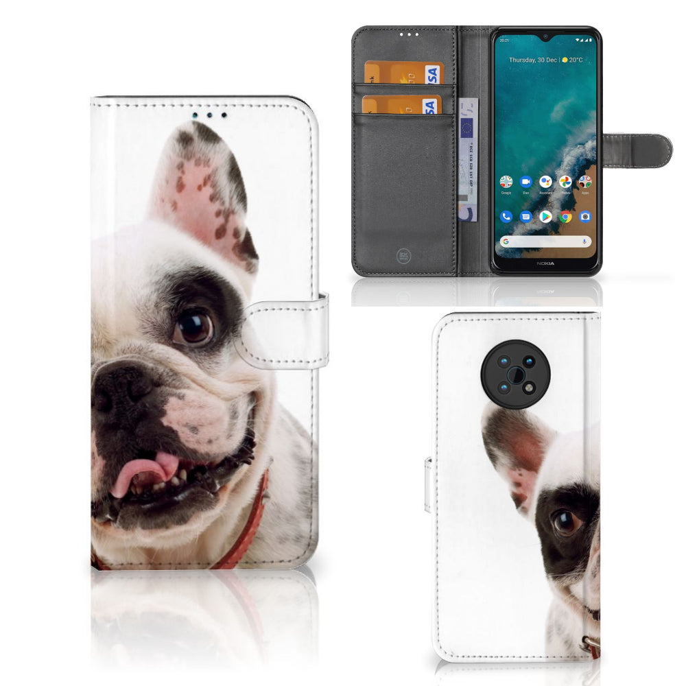 Nokia G50 Telefoonhoesje met Pasjes Franse Bulldog