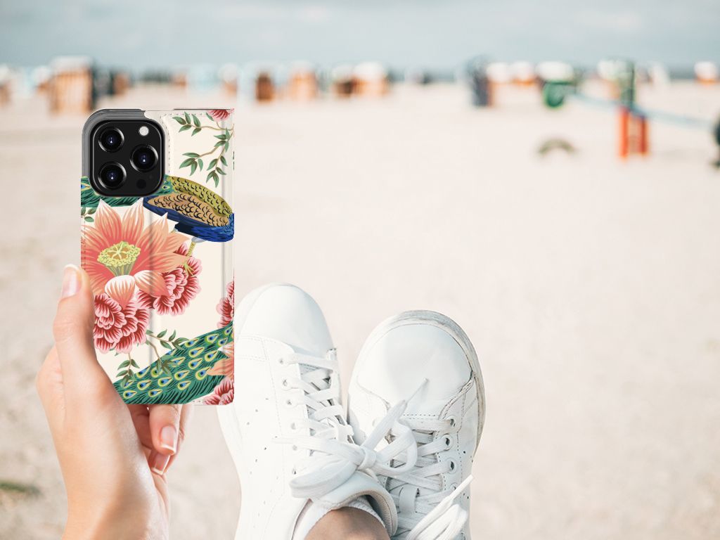 Hoesje maken voor iPhone 13 Pro Pink Peacock - B2C Telecom