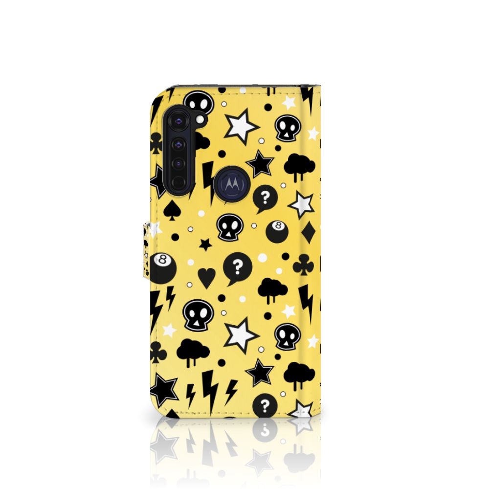 Telefoonhoesje met Naam Motorola Moto G Pro Punk Geel