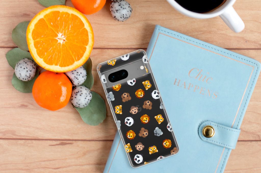 TPU bumper voor Google Pixel 7 Dieren Emojis B2C Telecom