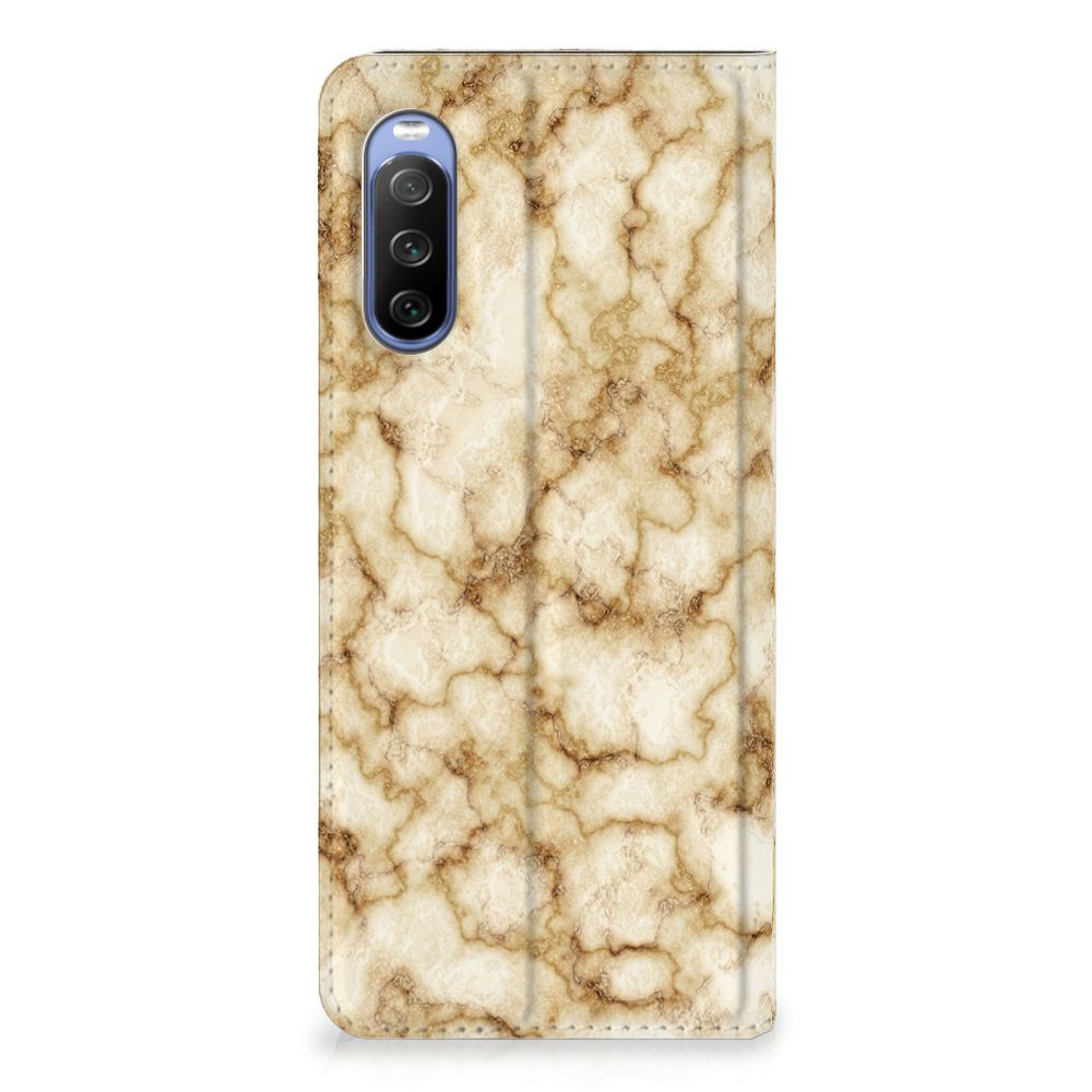 Sony Xperia 10 III Standcase Marmer Goud - B2C Telecom