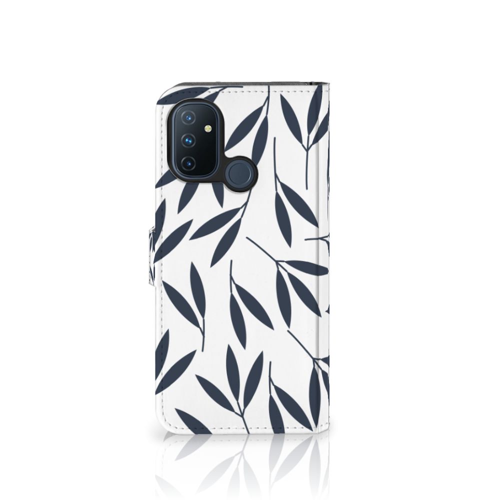 OnePlus Nord N100 Hoesje Leaves Blue