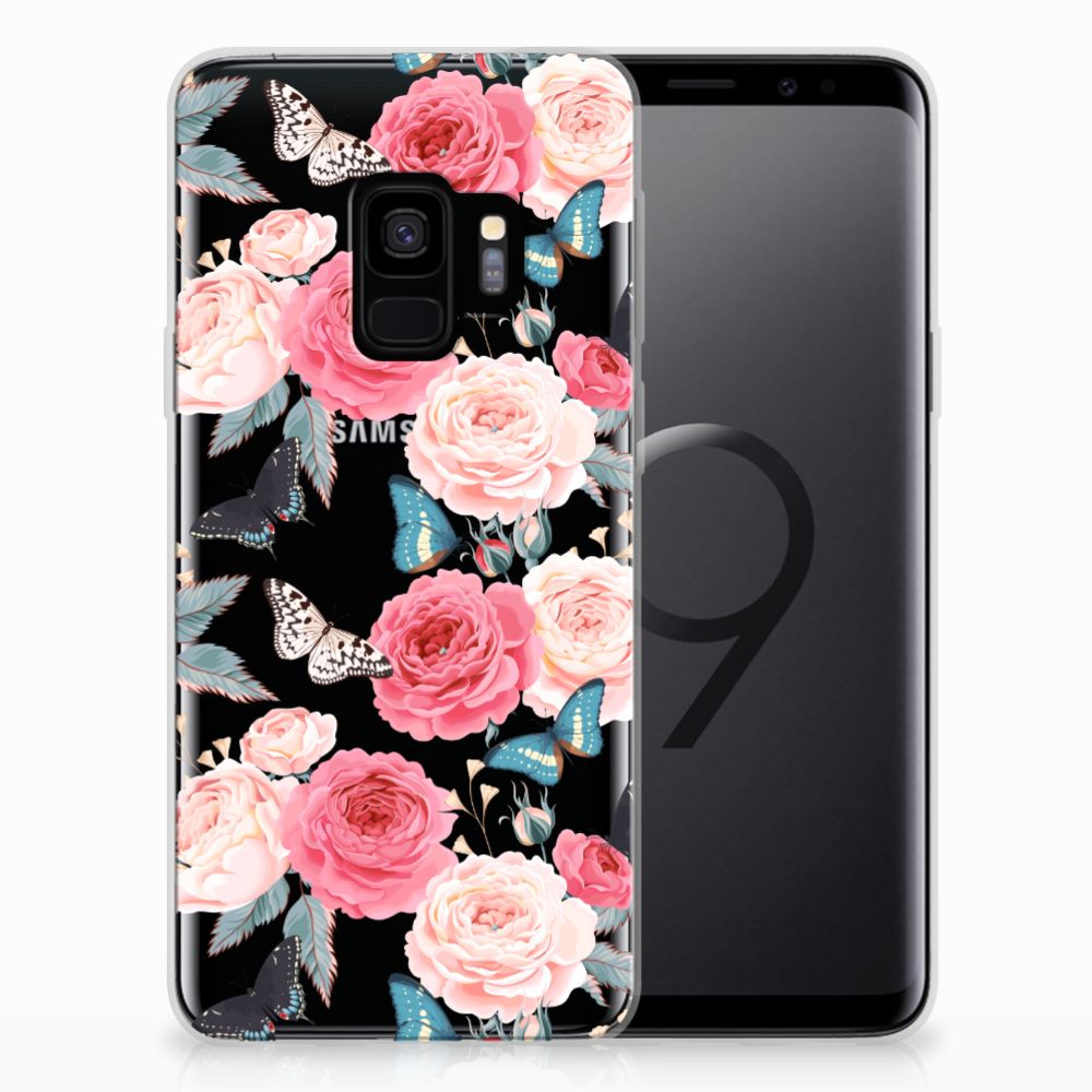 Samsung Galaxy S9 TPU Case Butterfly Roses