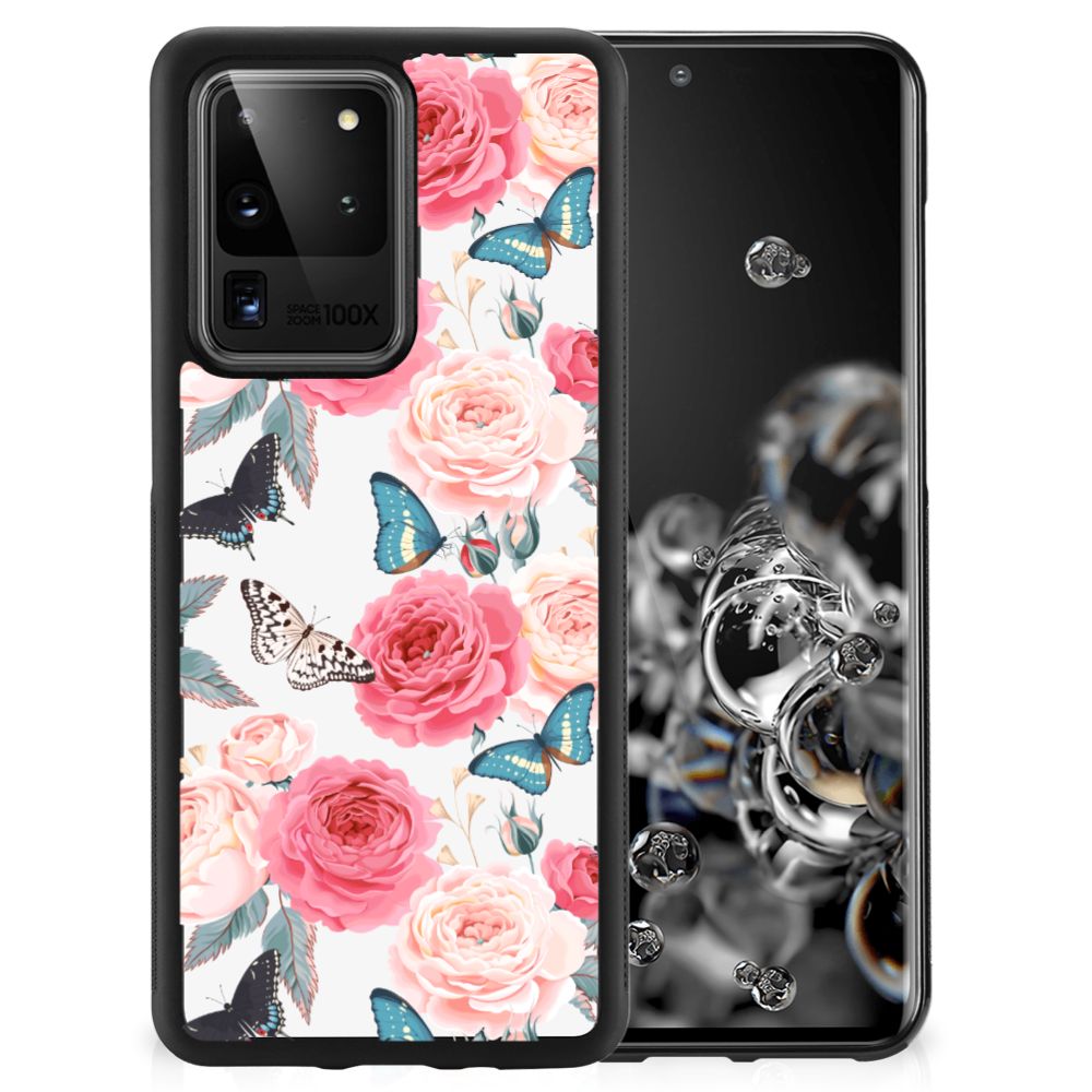 Samsung Galaxy S20 Ultra Skin Case Butterfly Roses