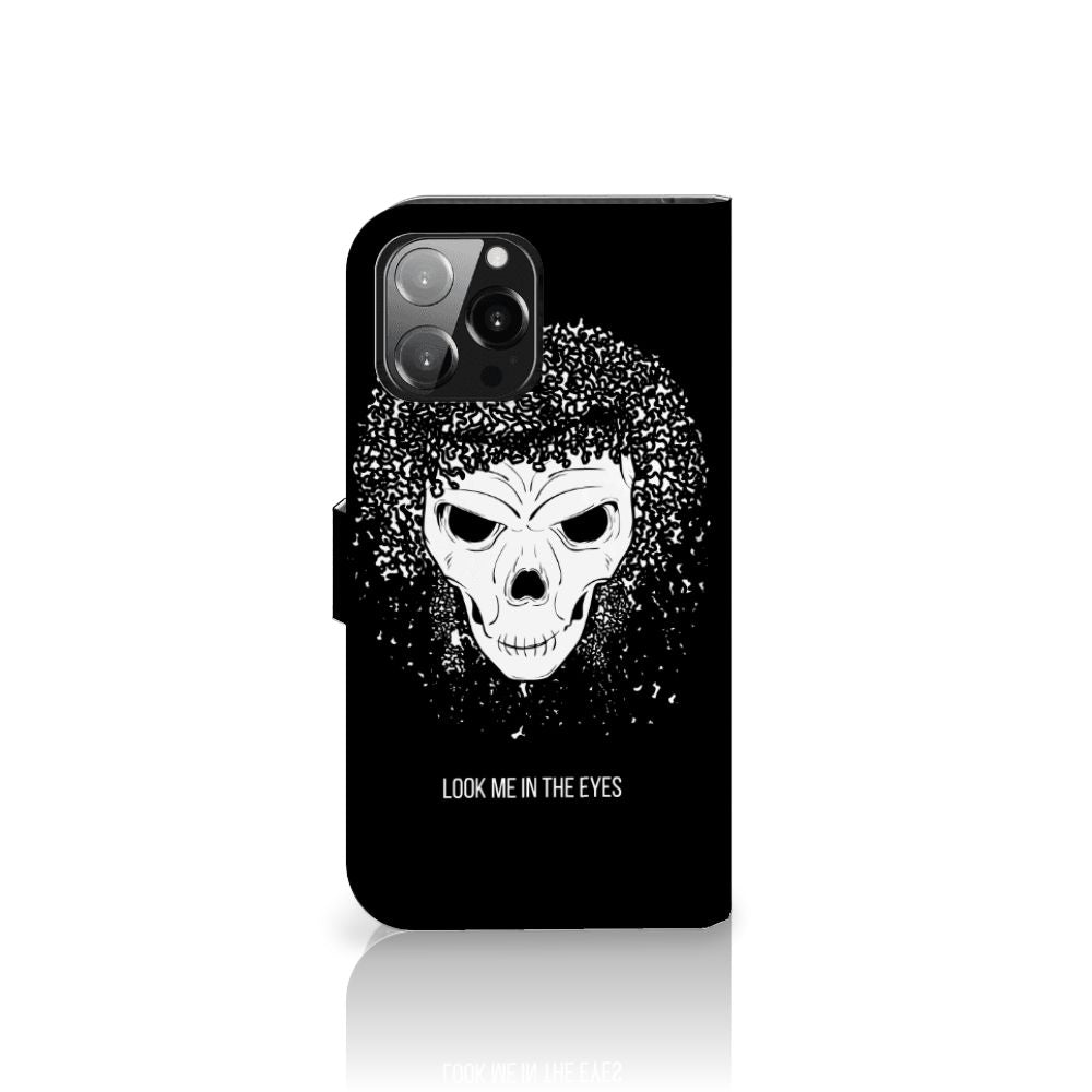 Telefoonhoesje met Naam iPhone 13 Pro Max Skull Hair