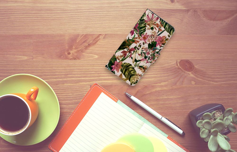 Huawei P40 Pro Hoesje Flowers