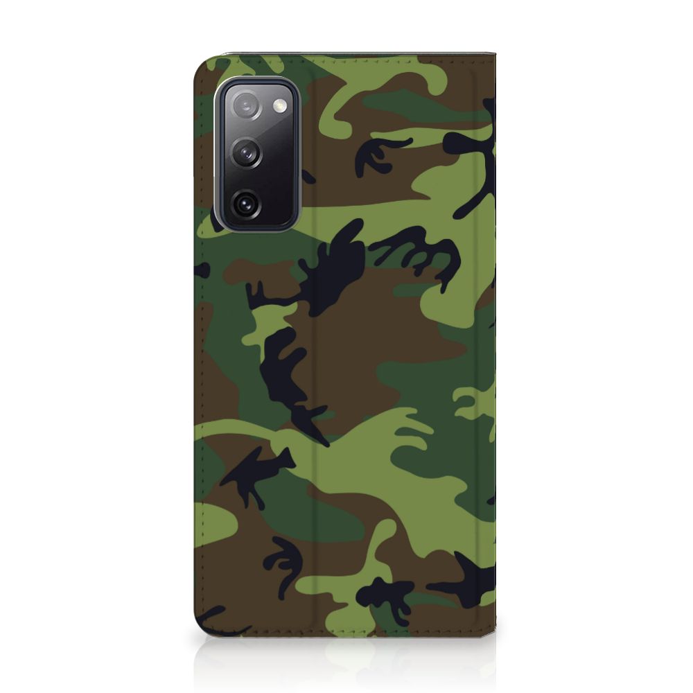 Samsung Galaxy S20 FE Hoesje met Magneet Army Dark - B2C Telecom