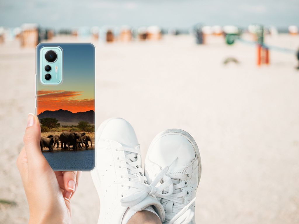 Xiaomi 12 Lite TPU Hoesje Olifanten B2C Telecom