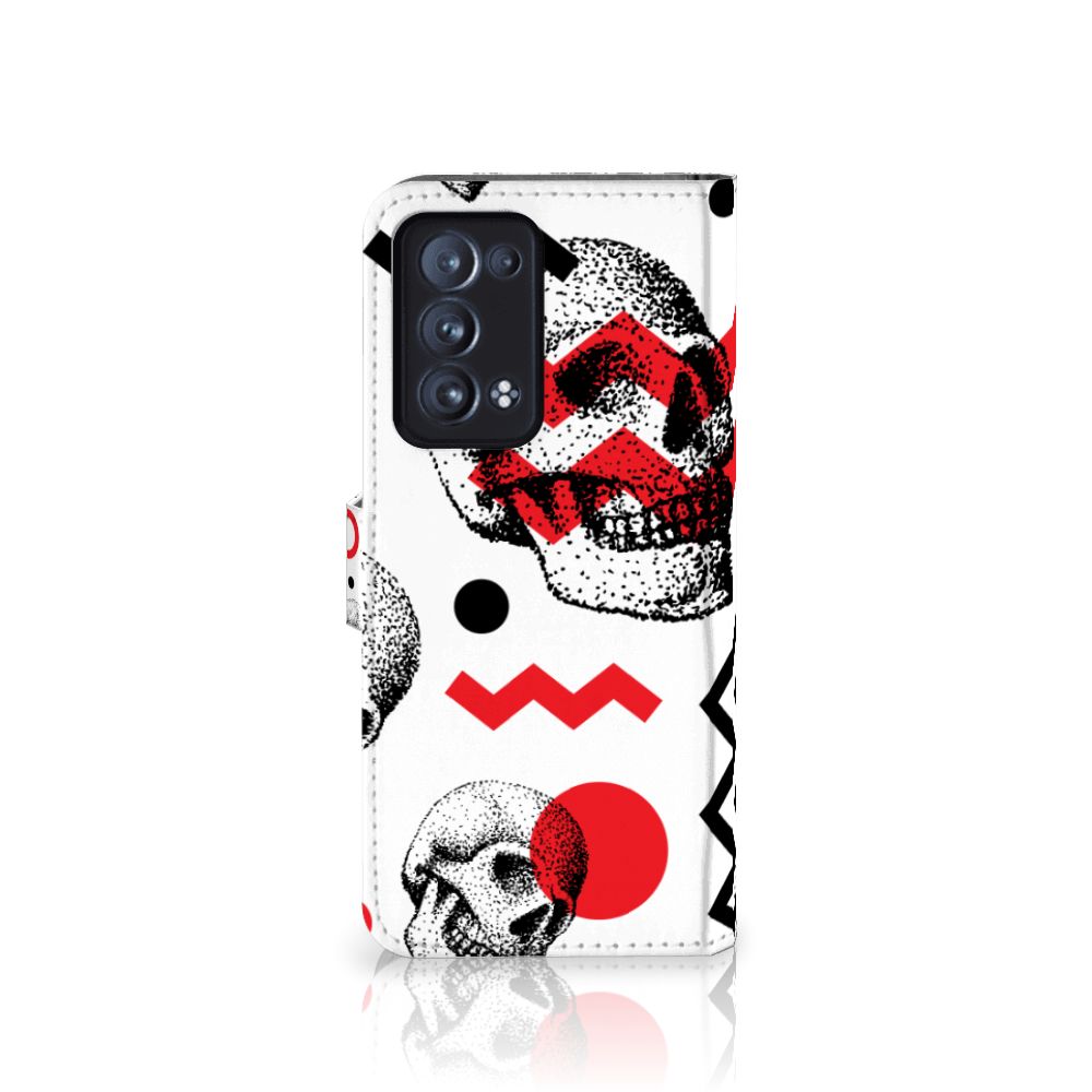 Telefoonhoesje met Naam OPPO Reno 6 Pro Plus 5G Skull Red