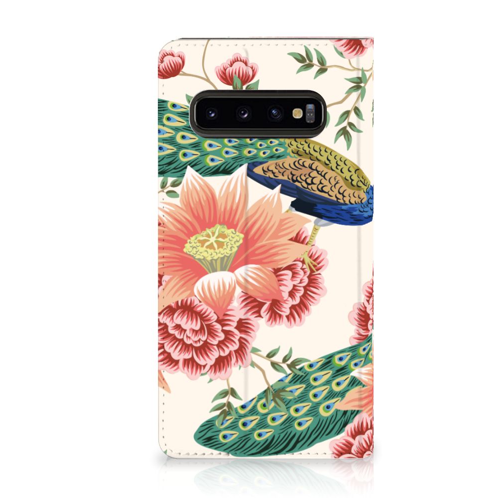Hoesje maken voor Samsung Galaxy S10 Pink Peacock - B2C Telecom