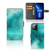 Hoesje iPhone 13 Pro Max Painting Blue met een prachtig blauw palet en ruimte voor drie pasjes.