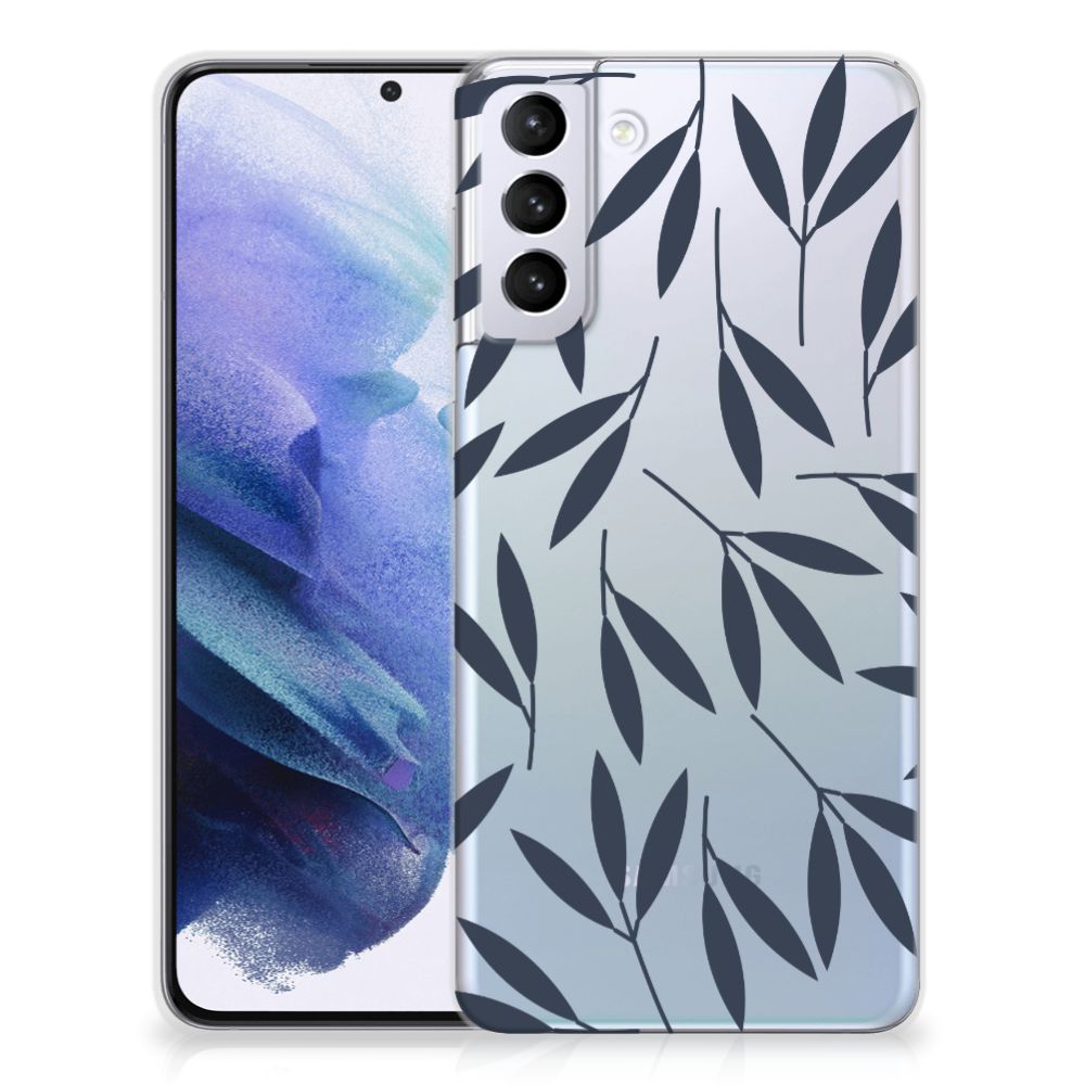 Samsung Galaxy S21 Plus TPU Case Leaves Blue B2C Telecom