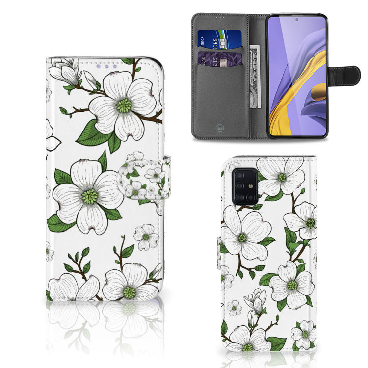 Samsung Galaxy A51 Hoesje Dogwood Flowers